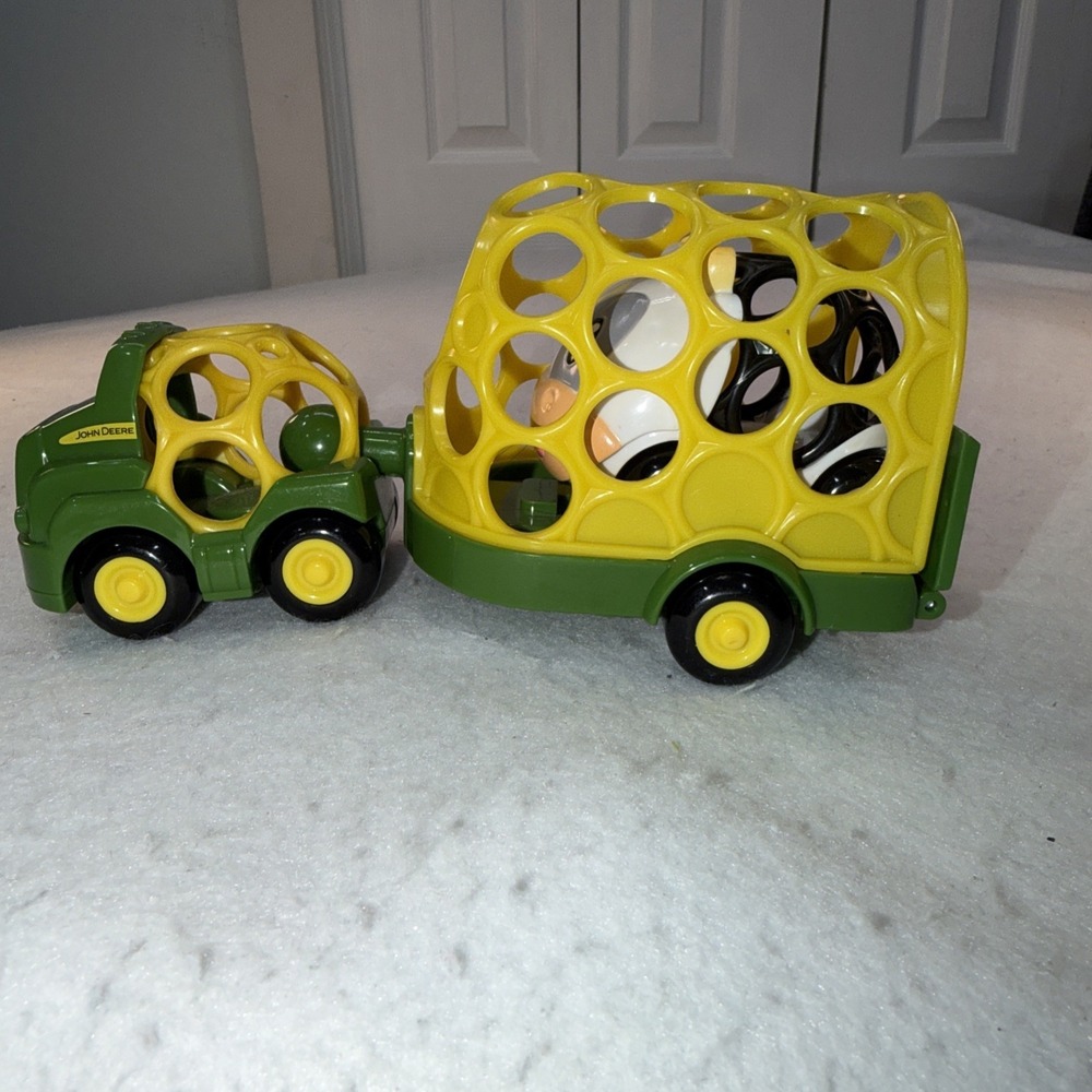 Oball - Go Grippers John Deere Vehicles  With O Ball Cow Toddler - Toy Cars